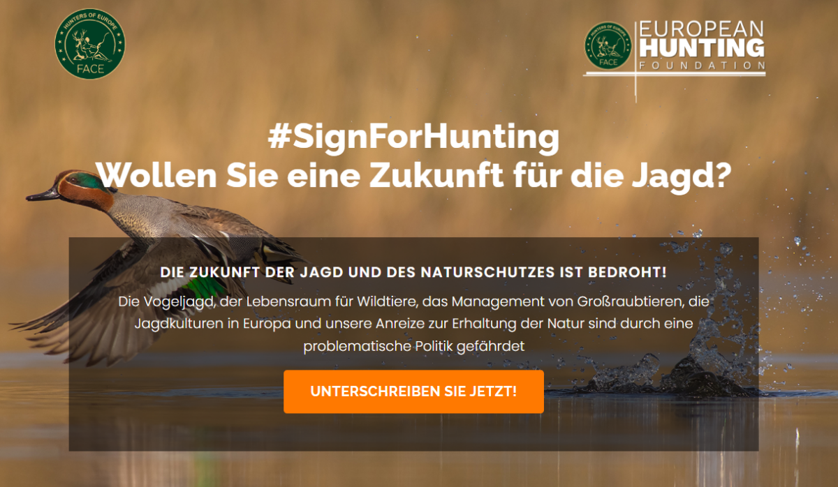 #SignForHunting – Wollen Sie eine Zukunft für die Jagd? – Landesjagdverband Sachsen e.V.